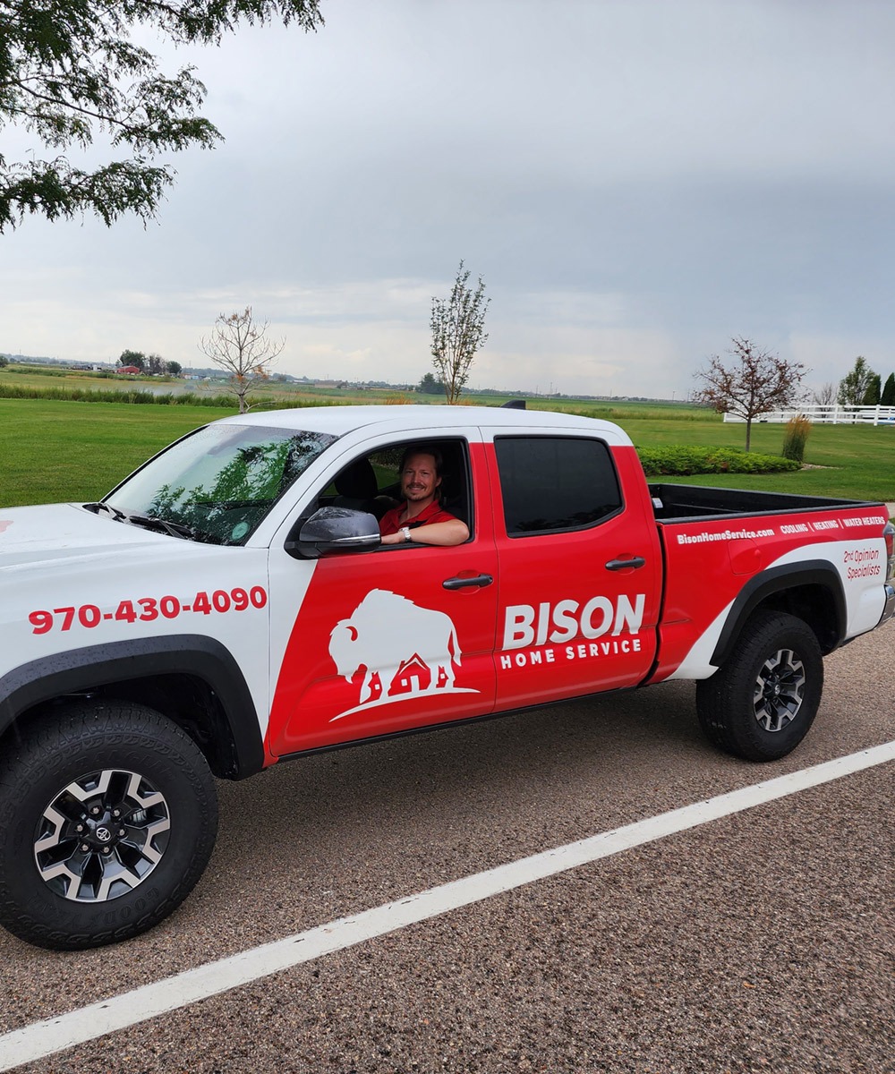 Bison Home Service HVAC Truck