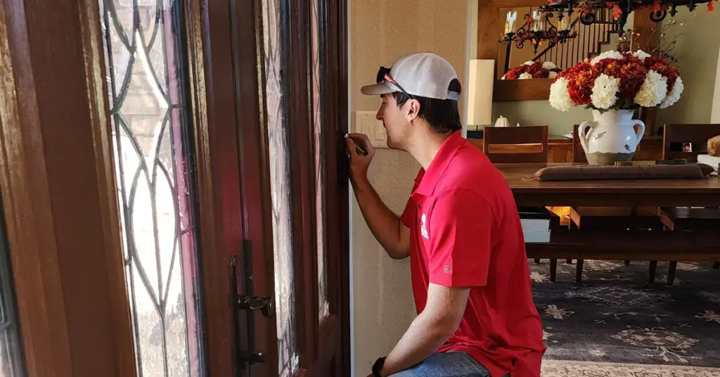 Bison Home Service Handyman Finishing Door Trim